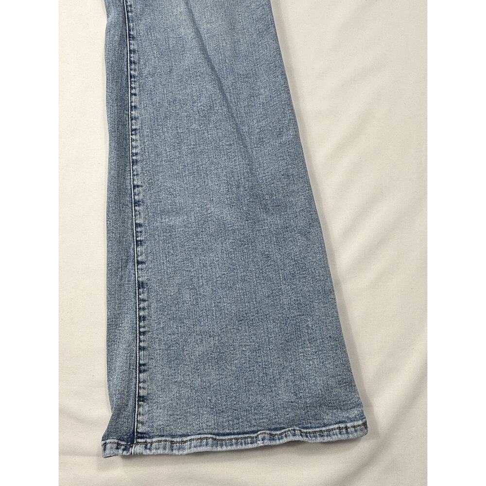 Good American HIgh-Rise Flare Hem Jeans good classic bootcut light wash Sz 16 - Picture 5 of 10